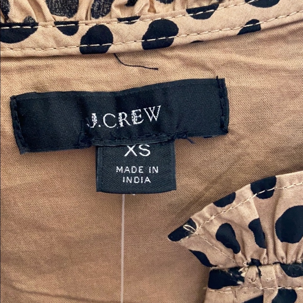 NWT J Crew Ruffleneck Tiered popover dress - XS - Picture 8 of 8